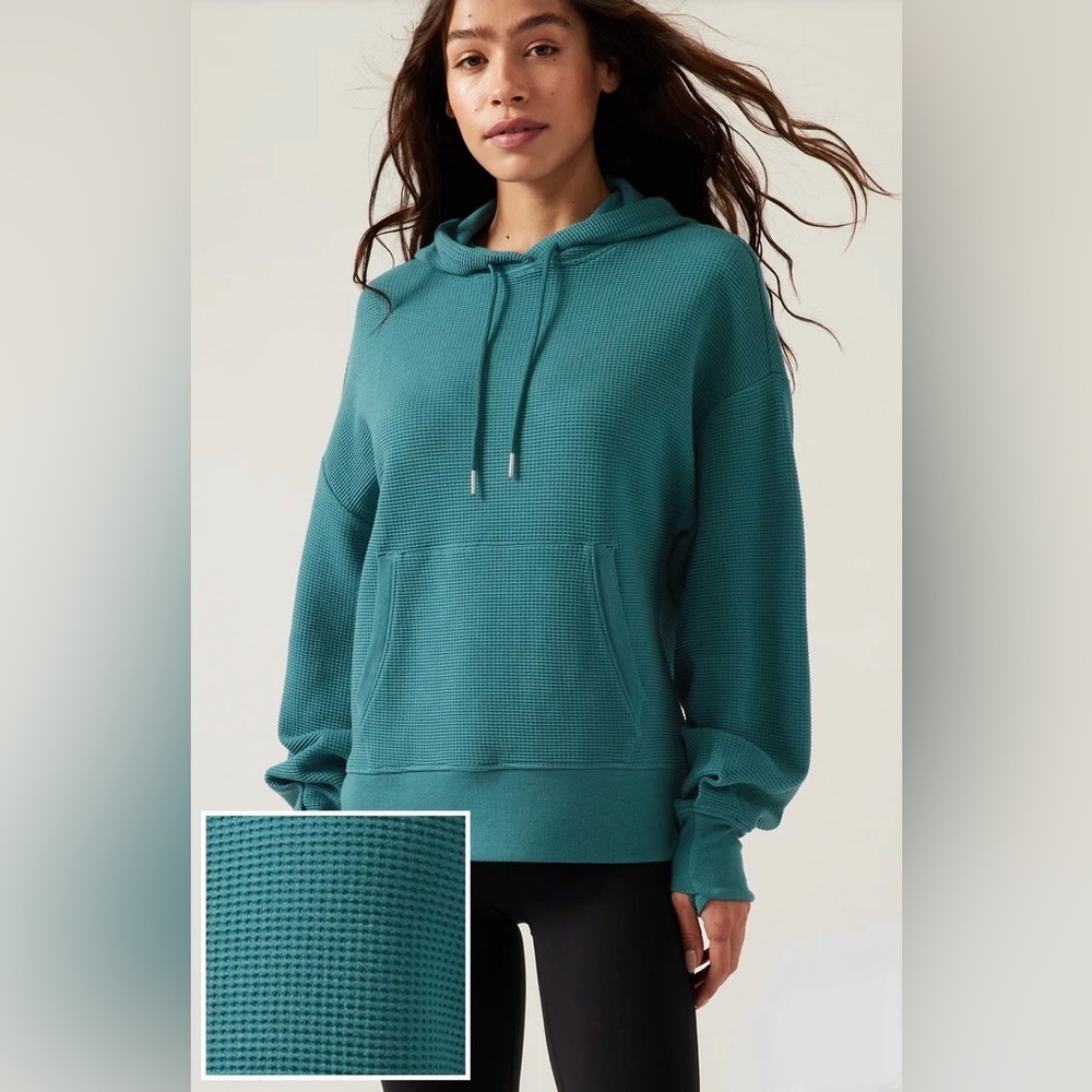 Athleta Balance Waffle Hoodie- Size Small